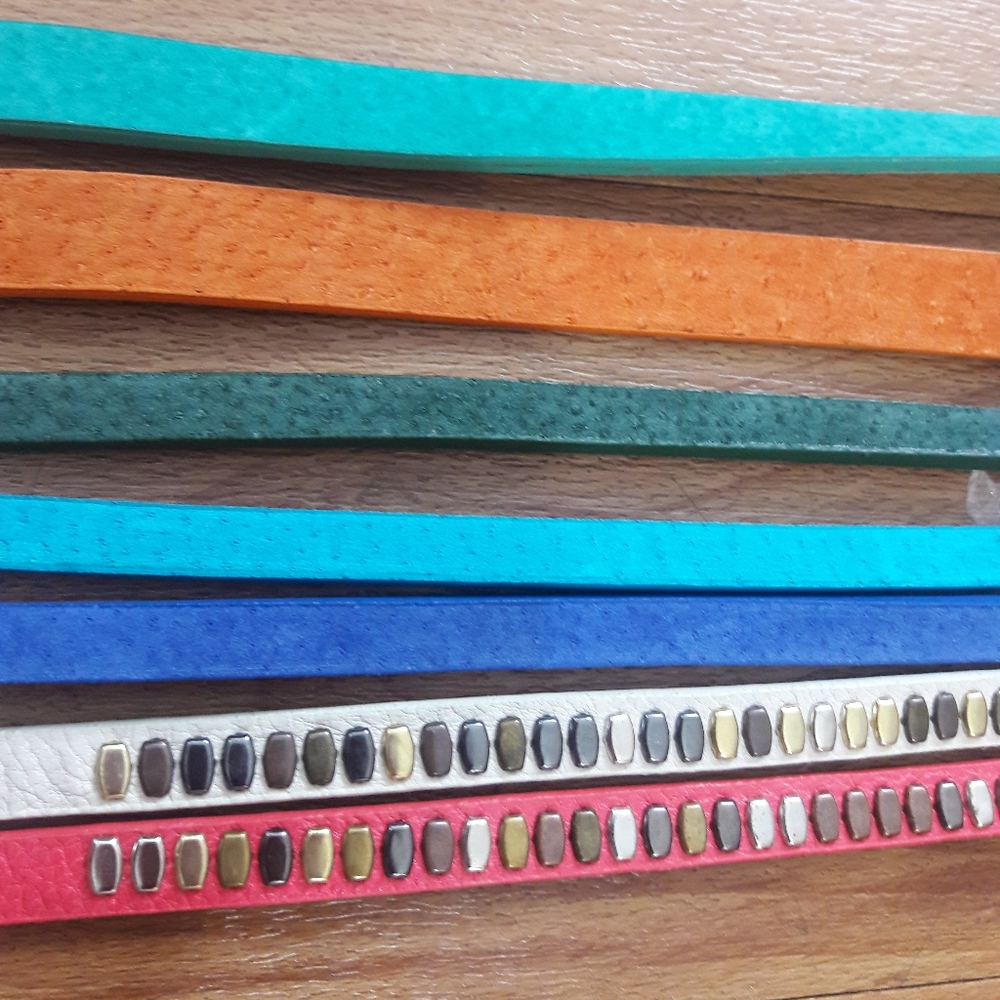 Remi & Reid Womens Slim Skinny Belts Bundle of 7 - Picture 5 of 8
